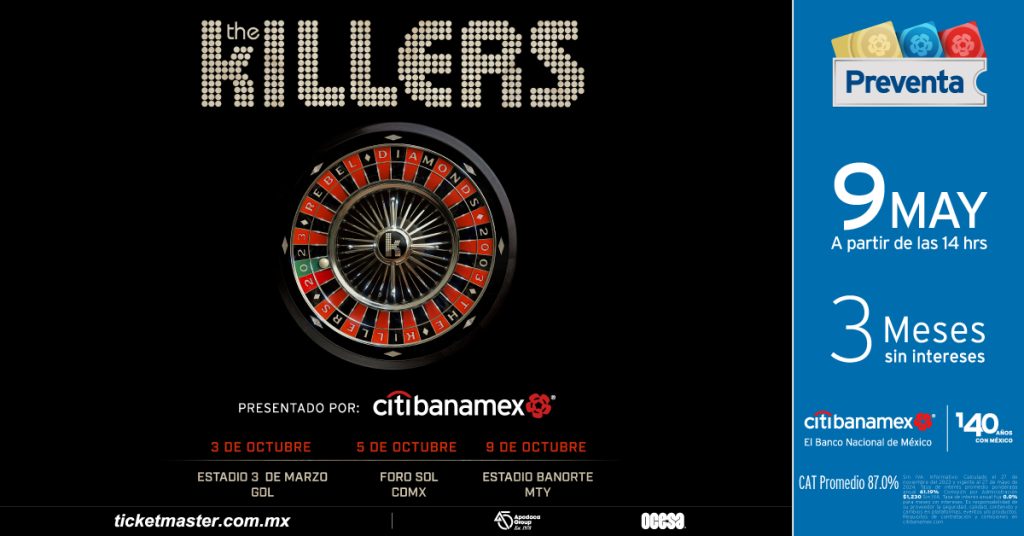 The Killers Gira OCESA