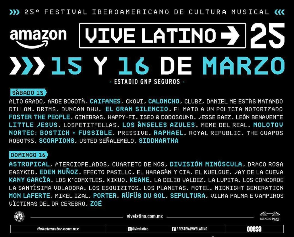 Cartel Vive Latino 25