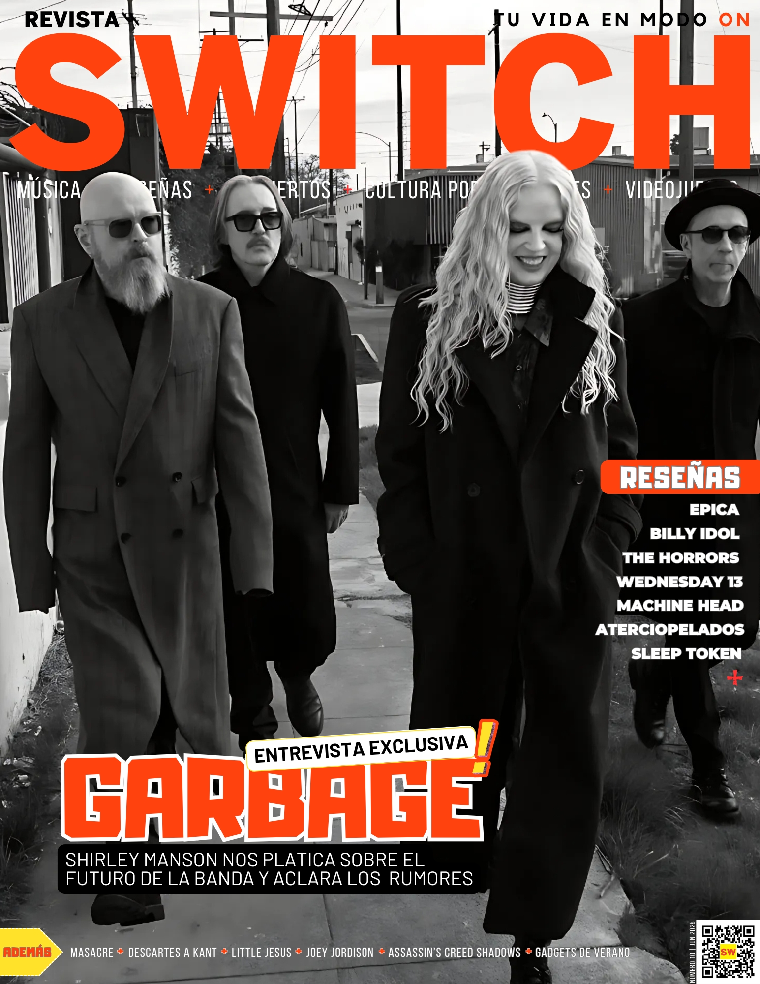 PORTADA REVISTA SWITCH JUNIO 2025 | GARBAGE